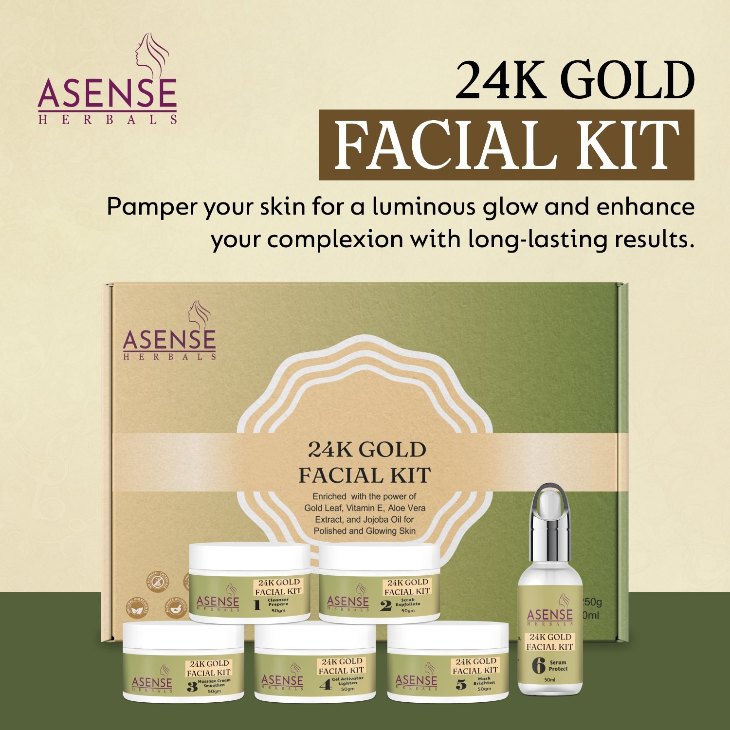 24K Gold Facial Kit 1