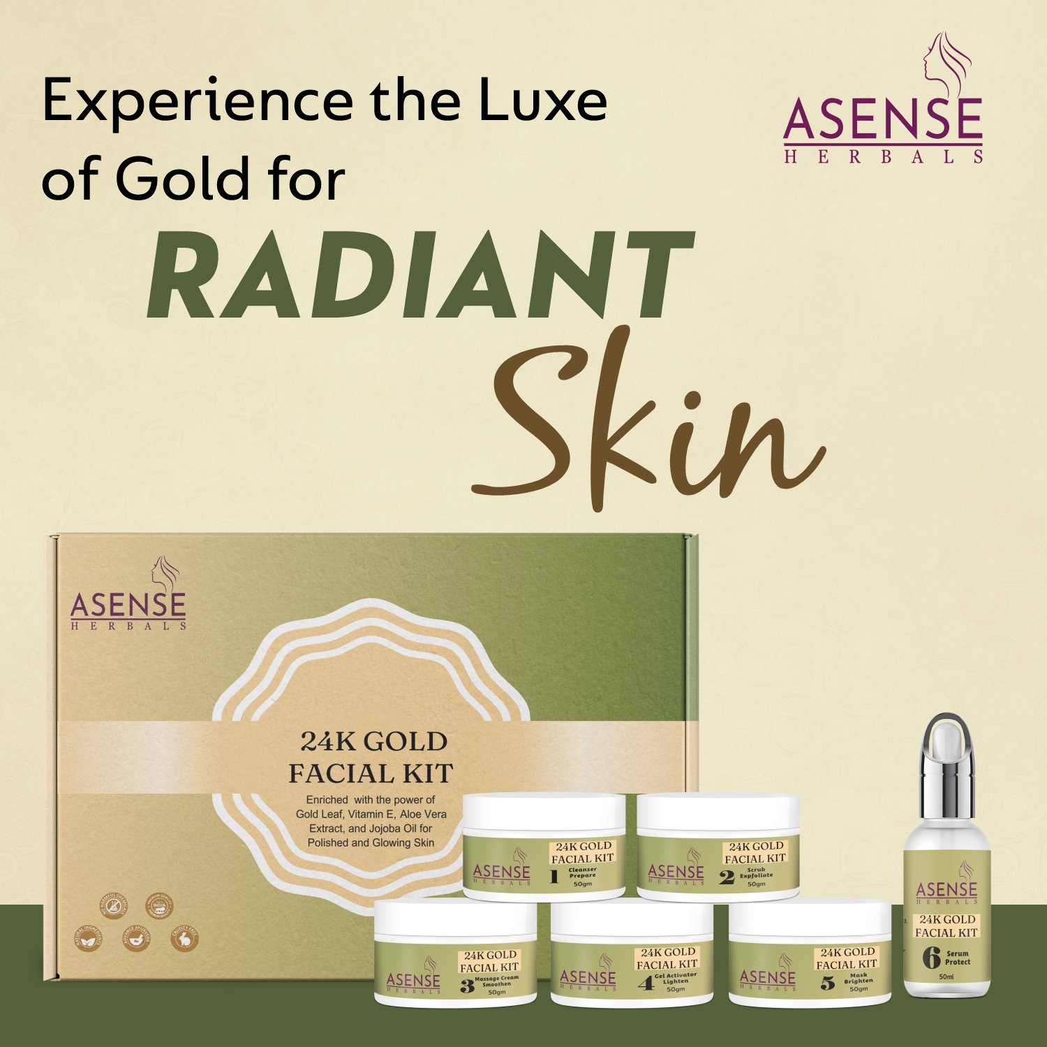 24K Gold Facial Kit 5