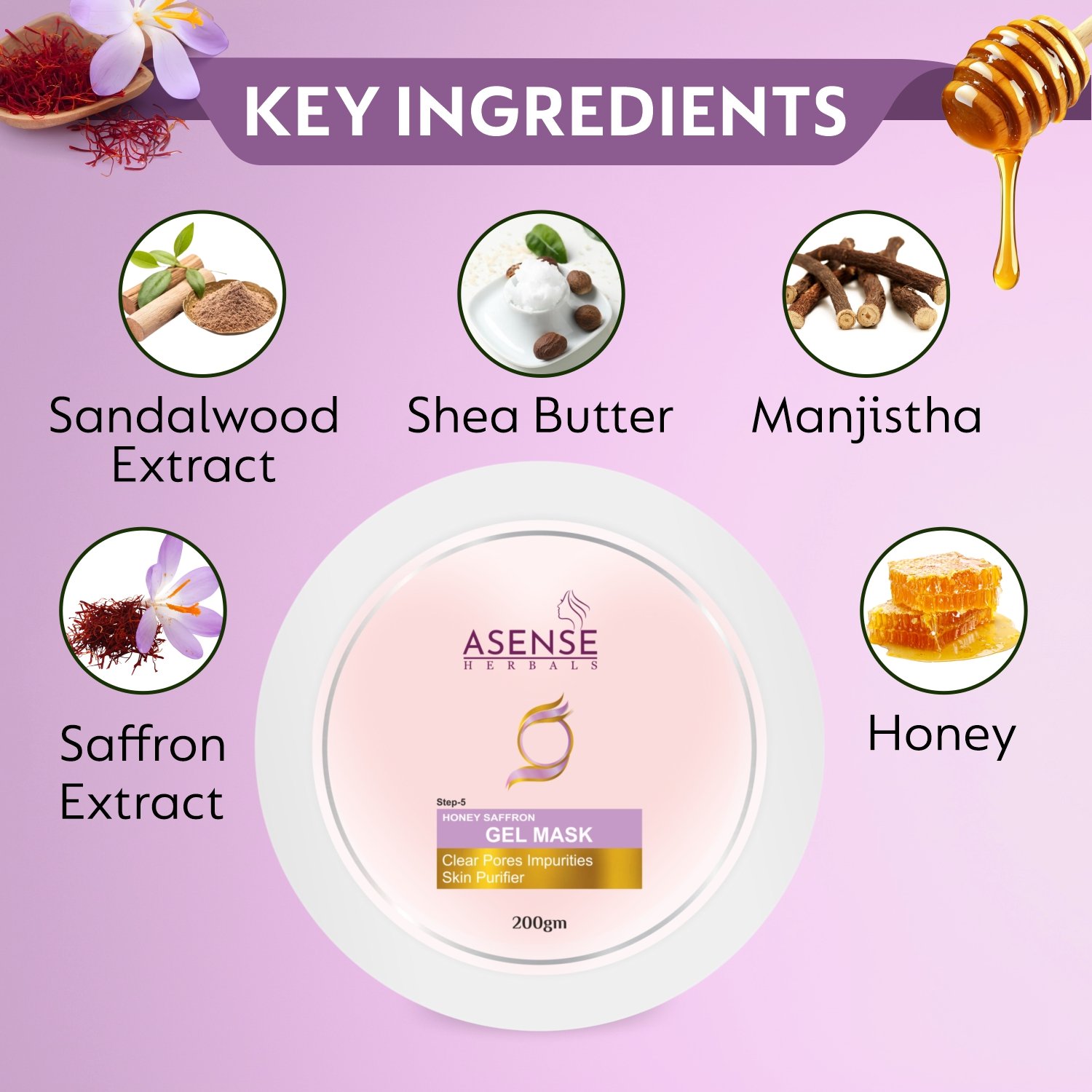 Honey & Saffron Gel Mask 2