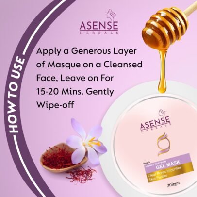 Asense Herbals Honey Saffron Gel Mask