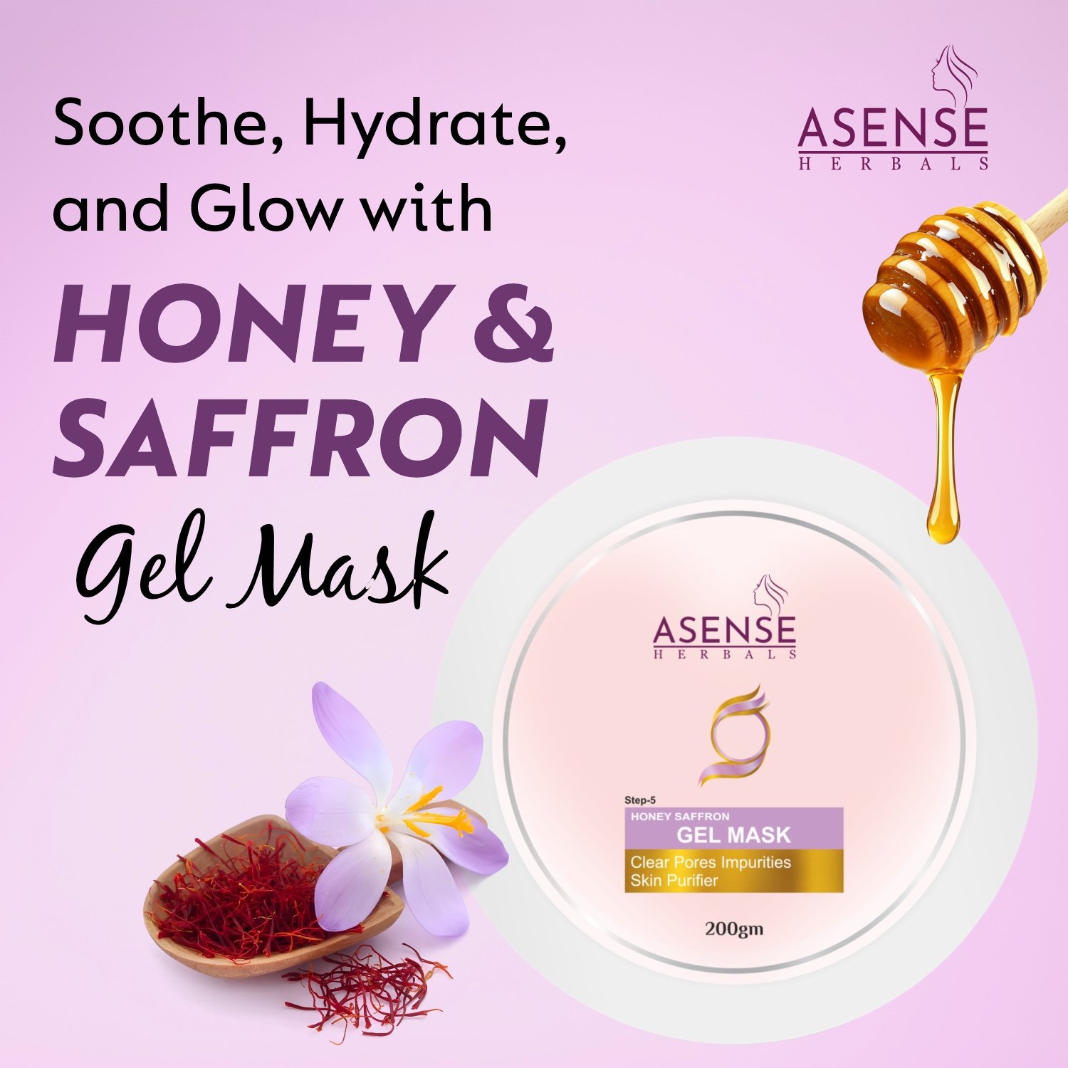 Honey & Saffron Gel Mask 5