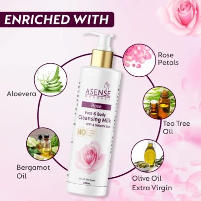 Asense Herbals Rose Cleansing milk